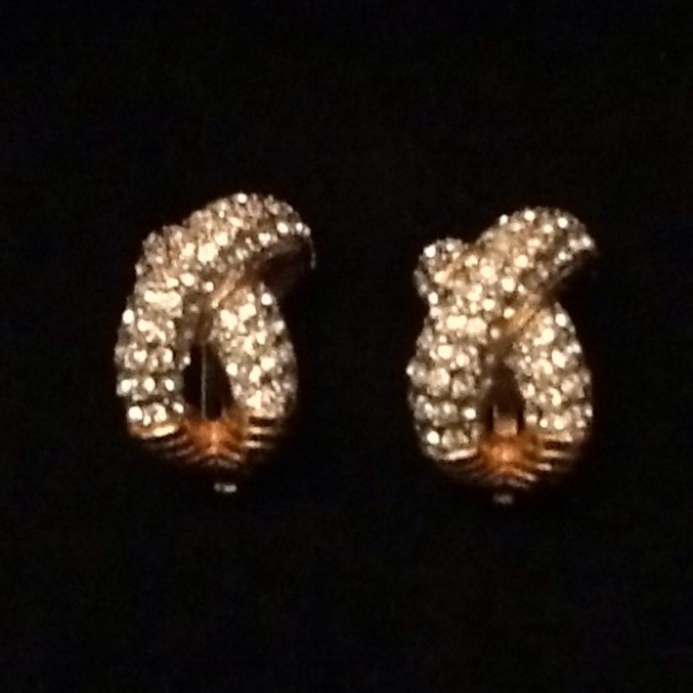 Gorg...Costume $ Rhinestone Earrings...✨✨✨